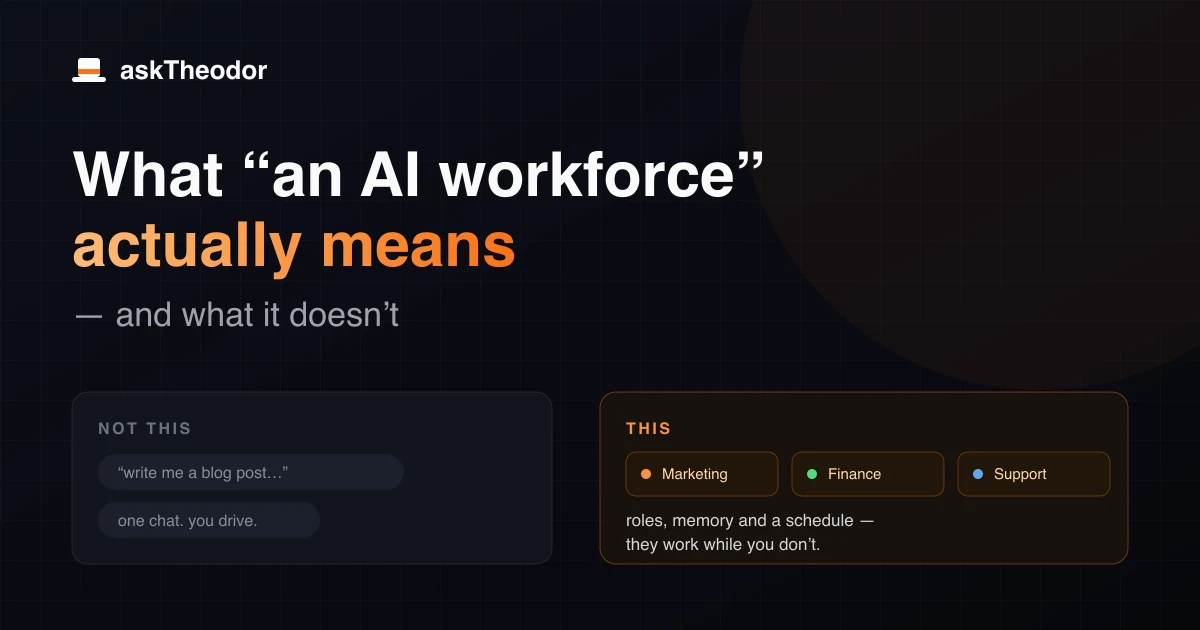 what ai workforce is and what is not
